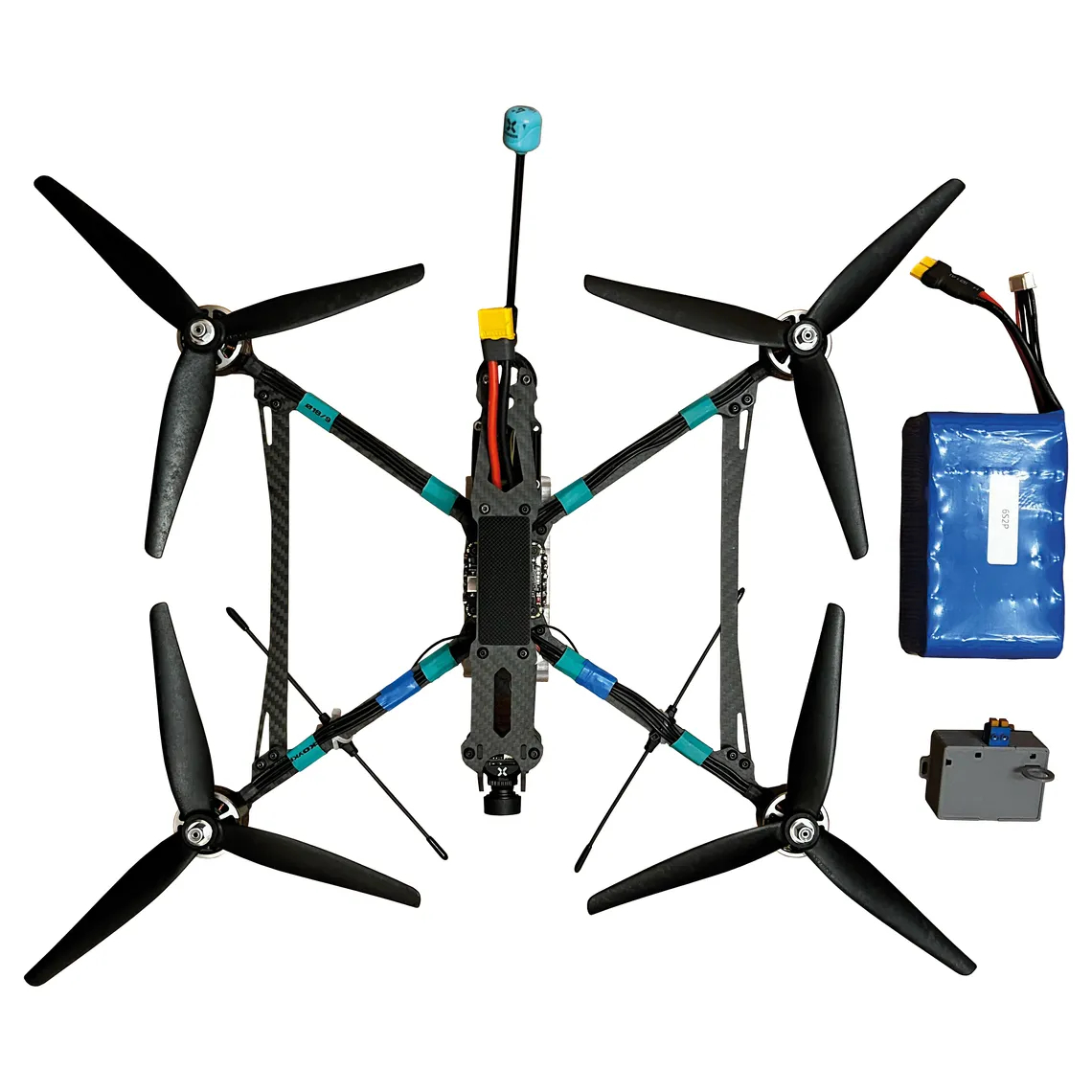 БПЛА FPV SkyRIPer 9" Квадрокоптер камікадзе з тепловізійною камерою, ППРЧ, кодифікований